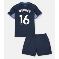 Camisa de Futebol Tottenham Hotspur Timo Werner #16 Equipamento Secundário Infantil 2023-24 Manga Curta (+ Calças curtas)